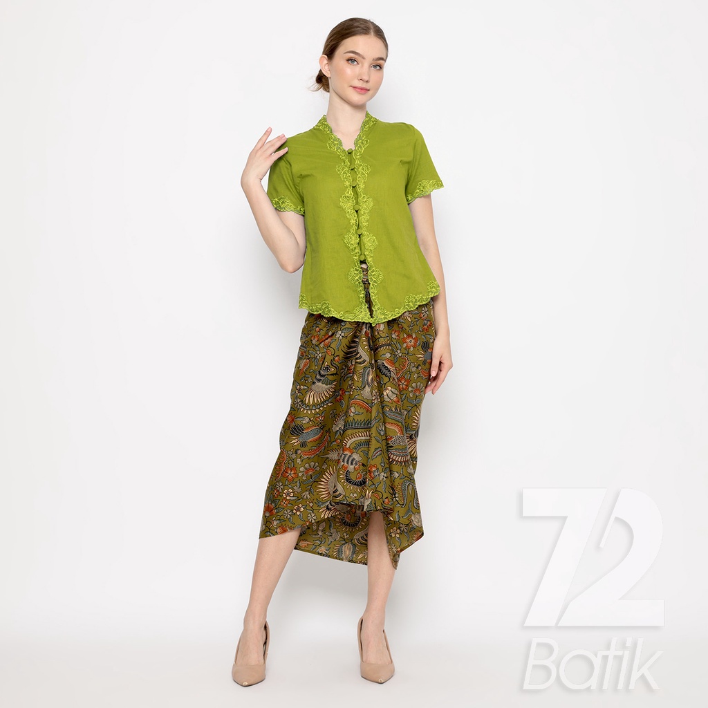 ROK BATIK SPAN Aurora Skirt Lilit Kebaya Instan Modern Wanita Motif Burung Duri Warna Hijau 723199 Cap 72 - Rok Batik Lilit Bawahan Skirt Kamen Kebaya Songket Batik Panjang Plisket Span Instan Jadi Bali Lembaran Premium Modern Untuk Wanita Kondangan