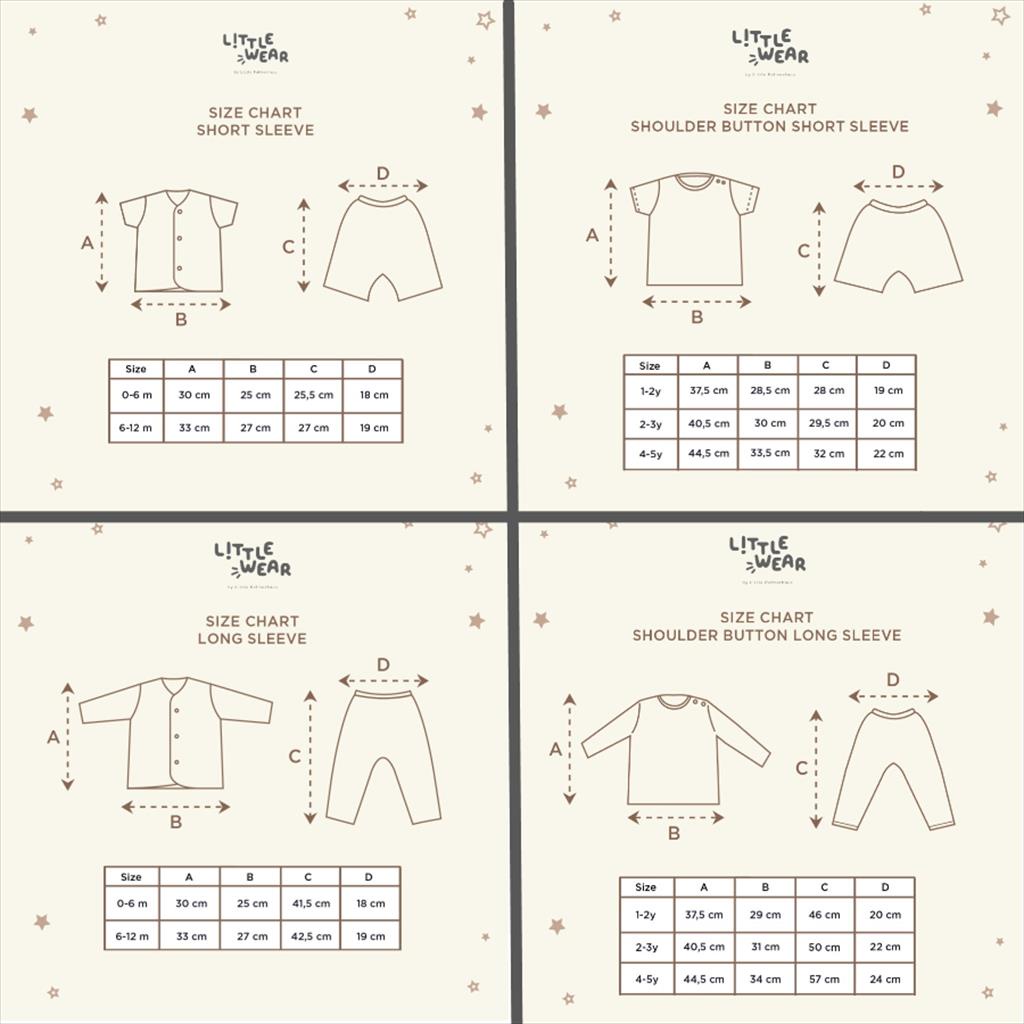 [TOMS] LITTLE PALMERHAUS (1pcs) Little Wear Ramadhan Collection Terbaru / Stelan Anak Pendek dan Panjang