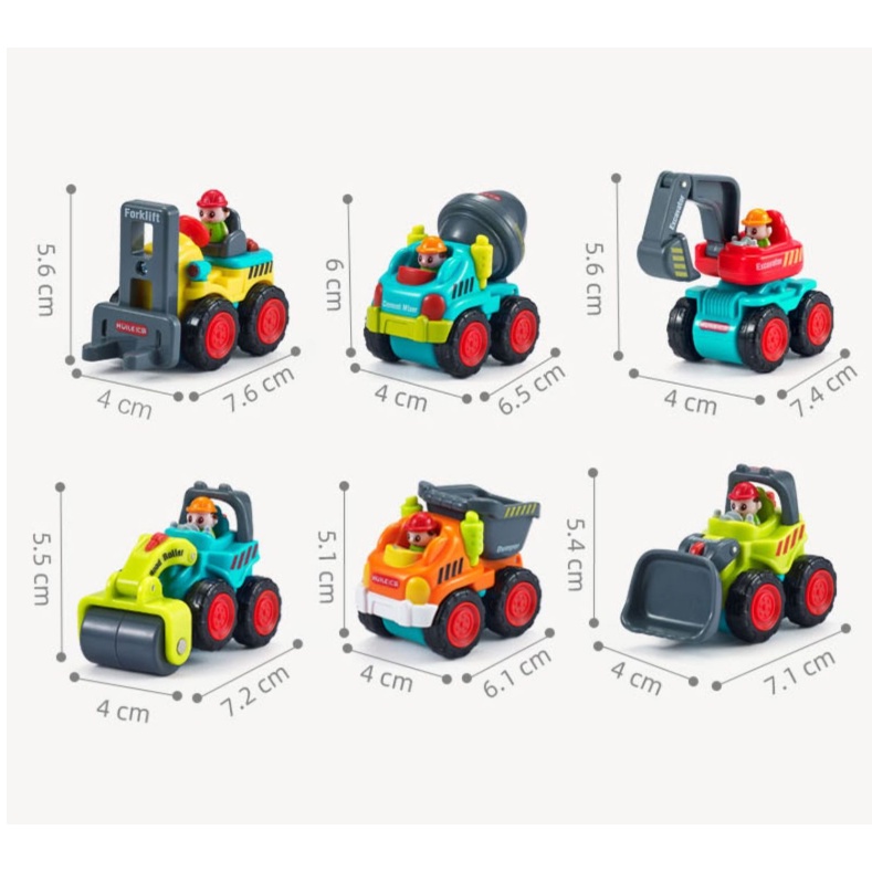 New Mini Pocket Car Engineering Vehicle Excavator Inertia Model Mainan Anak Laki-Laki