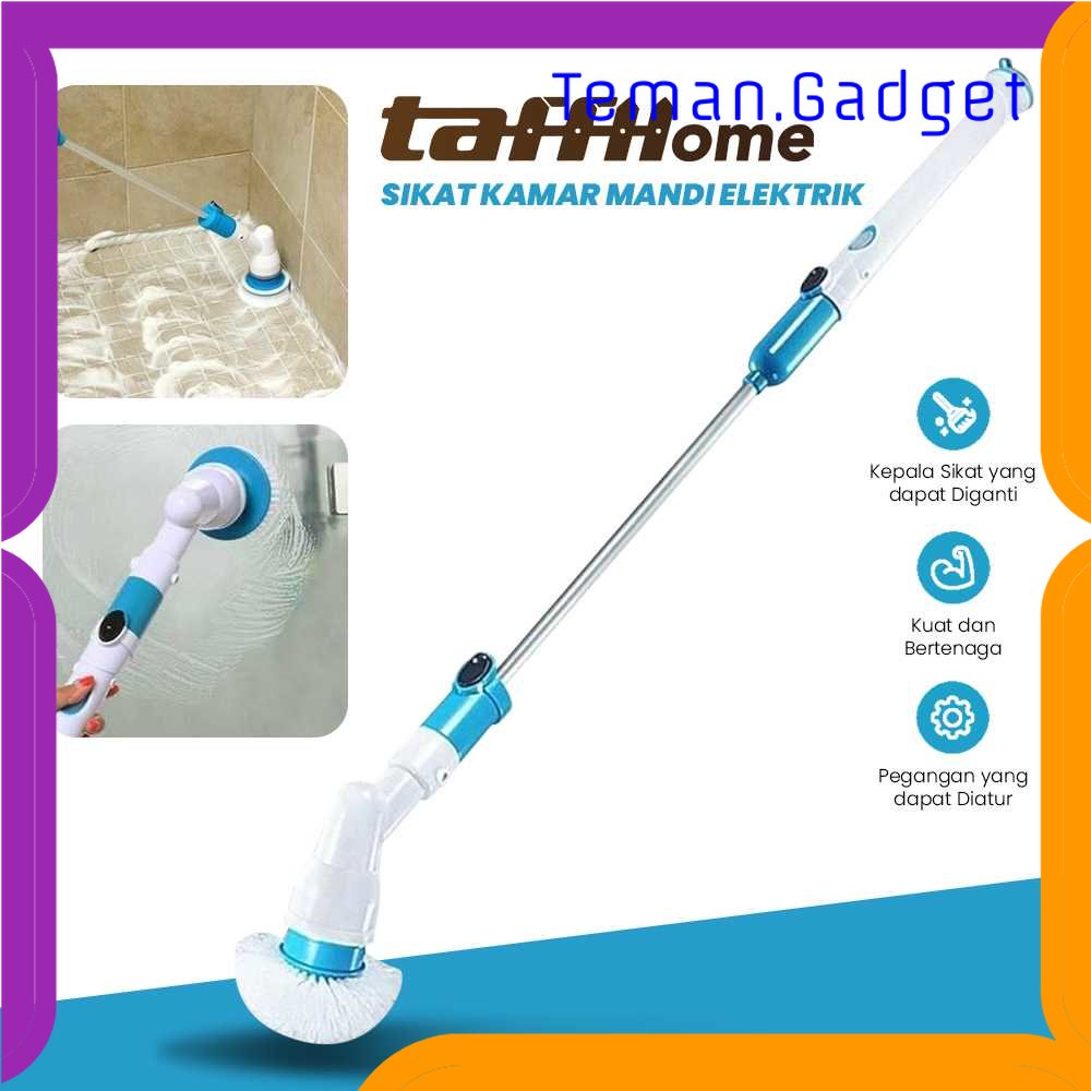 TG - ART TaffHOME Hurricane Spin Scrubber Tools Set Sikat Kamar Mandi Elektrik - WQ8111
