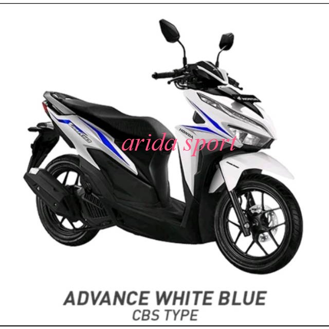 Striping vario Stiker honda new vario techno 125 led fi cbs 2018 putih biru
