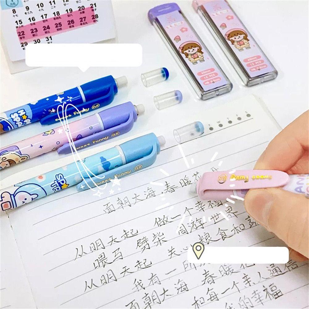 Mxbeauty Pensil Mekanik Lucu Alat Tulis Gambar Sketsa Plastik 0.5mm Pensil Otomatis