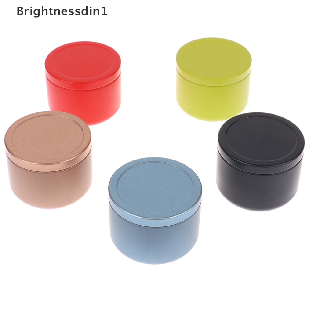 [Brightnessdin1] Wadah Tahan Bau Kedap Udara Aluminium Herb Stash Jar Metal Sealed Can Tea Jar Boutique