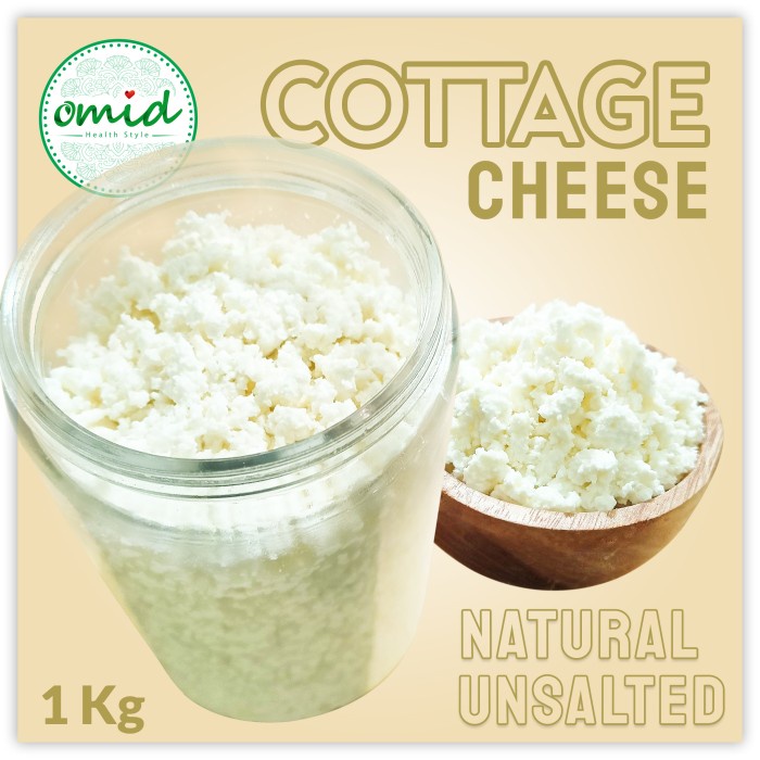 

Best SELLER Cottage Cheese / Keju Cottage (Super Healthy and Nutritious) 1kg