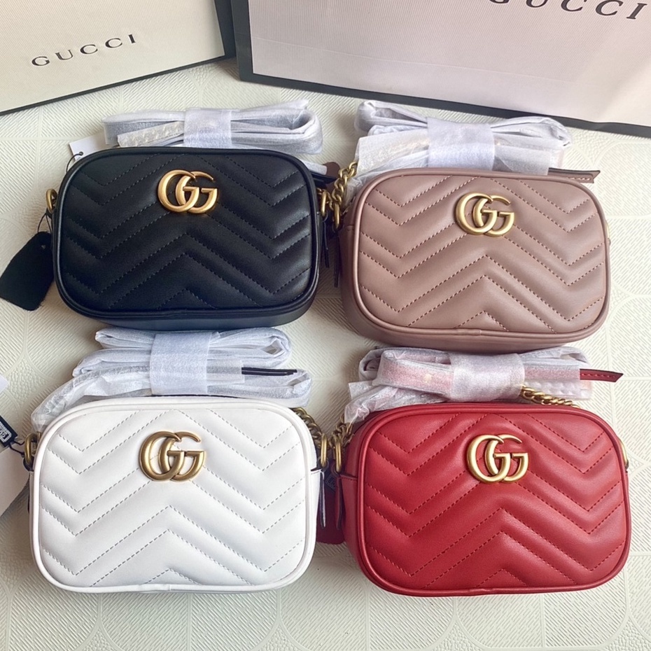 Jual GUCCI GG MARMONT TAS SELEMPANG WANITA MADE IN ITALY AUTHENTIC