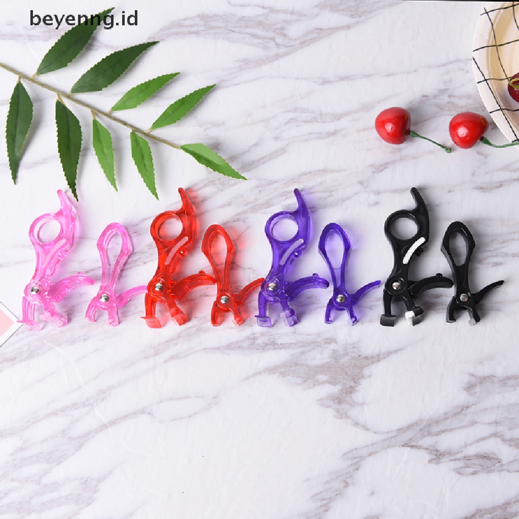 Beyen 2Pcs/Set Penjepit Bulu Mata Nature Curling Plastik 3D Eyelashes Aplikator Tools ID