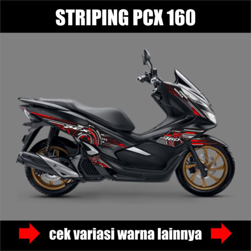 Striping Honda PCX 160 / Stiker Skotlet Motor PCX 160cc Variasi Grafis Robot