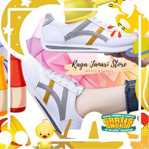 RJS - Sepatu Wanita Pria Sneakers Sport Kasual Jalan Santai Kodaci | Sepatu Wanita Terbaru 2022 | Se