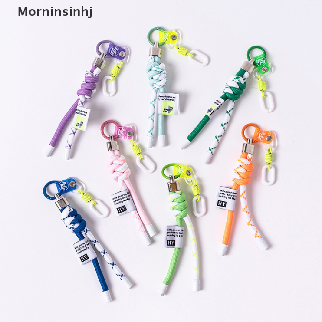 Mornin al Buclke Fluorescent Braided Key Lanyard Climbing Hook/Hiasan Tas/Case Handphone Tali Gantungan Kunci Tali Pendek id