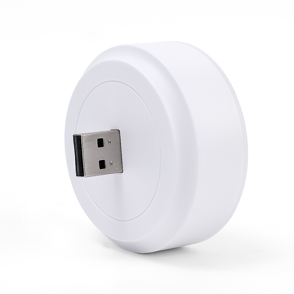 Kamar Tidur Bayi Lucu Mini LED Cerdas Suara Inggris Lampu Malam Portabel USB Charging Lamp Bentuk Bulat Pelindung Mata Membaca Lampu Hias Warm White Lighting Lamp