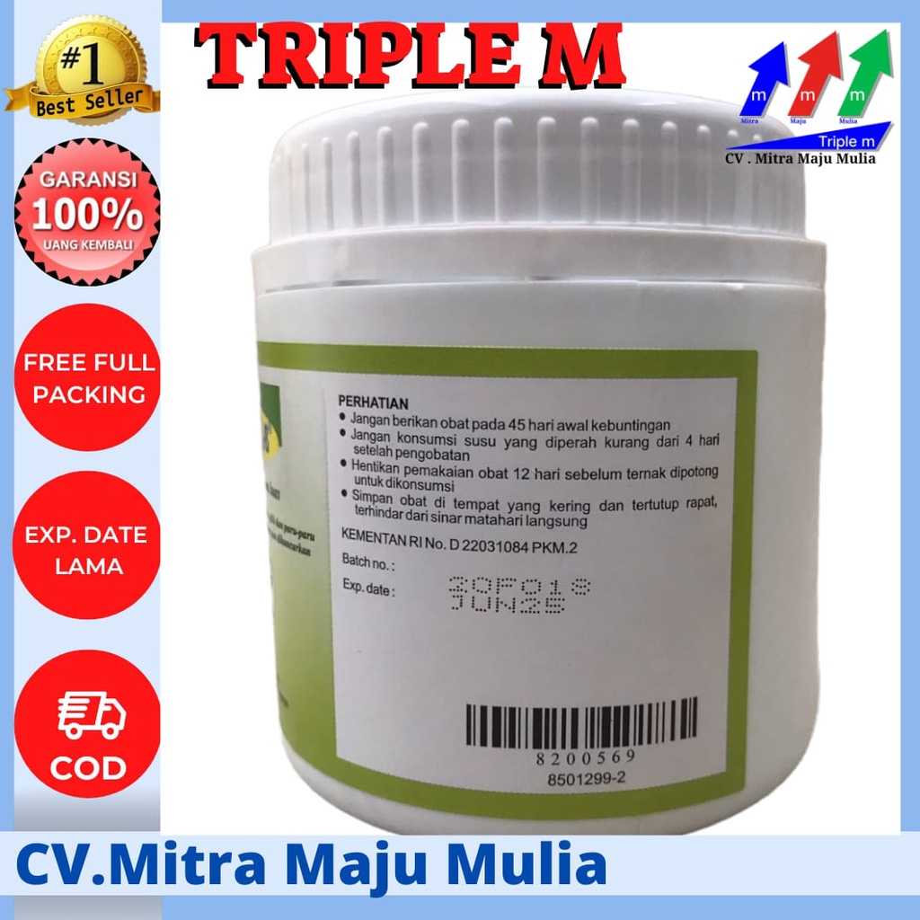 WORMZOL B 10 BOLUS POT - Obat Cacing Cacingan Sapi Kerbau Kuda Kurus