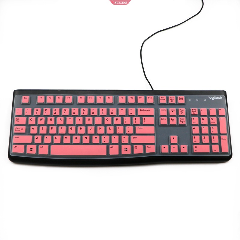 K120 MK120 Keyboard Cover Untuk Logitech K120 MK120 Silikon Pelindung Kulit Case Film Slim Tipis Transparan Bening Blackpink [ZXL] Blackpink