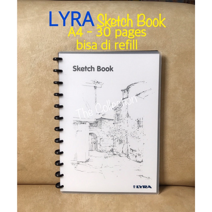 

DISKON SHOPEE/ ATK0667LR A4 Sketch Book LYRA 9210260 buku sketsa gambar bisa refill