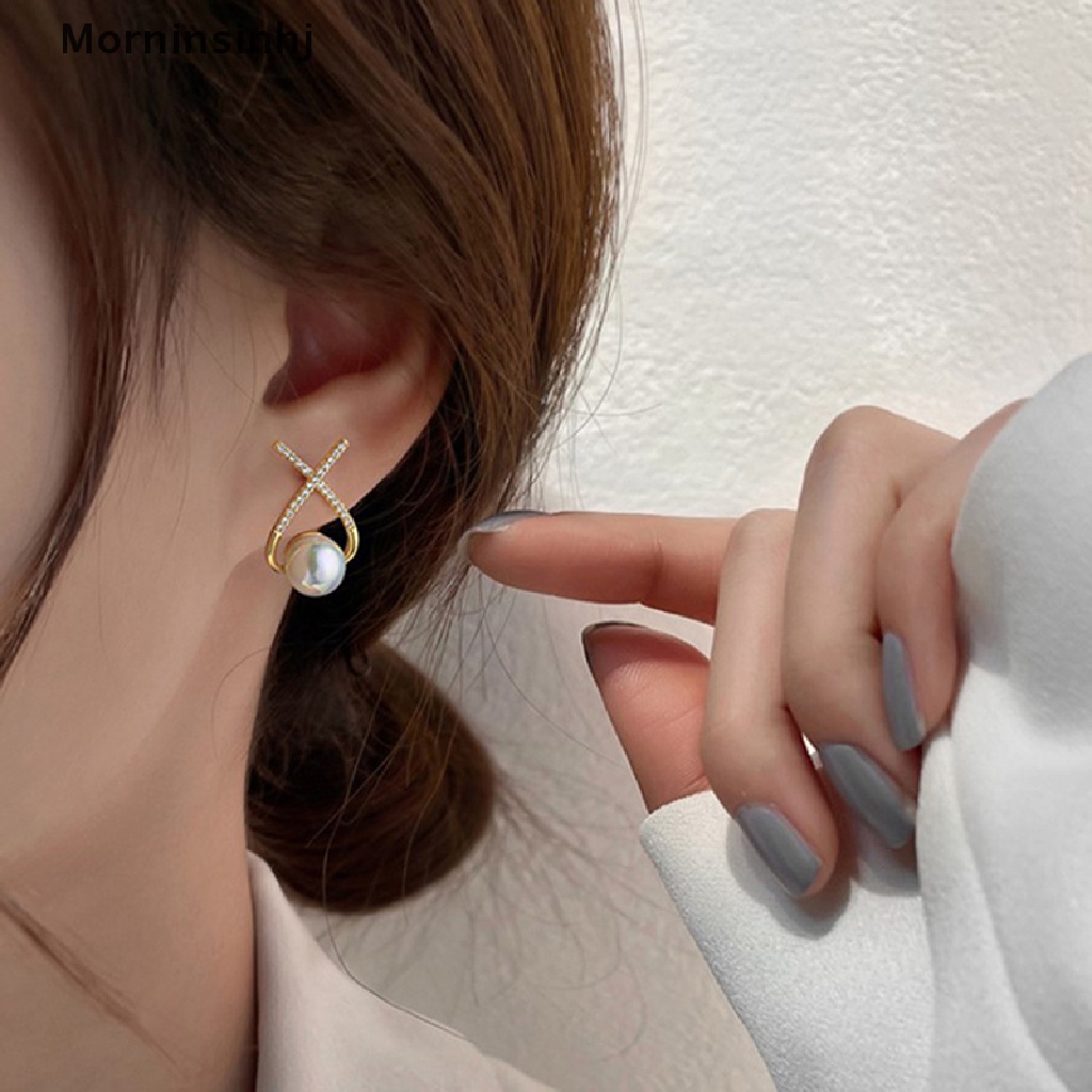 Mornin Anting Mutiara2022 Untuk Wanita Tidak Teratur Perhiasan Wanita Earing Fashion Korea Halus Mutiara Wanita Anting Baru id