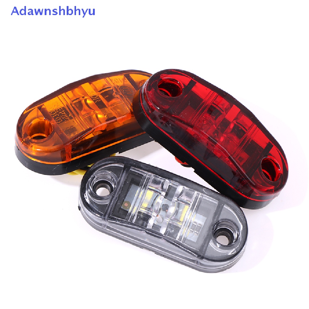 Adhyu 10PCS Warning Light LED Diode Light Trailer Truk LED Lampu Penanda Samping ID