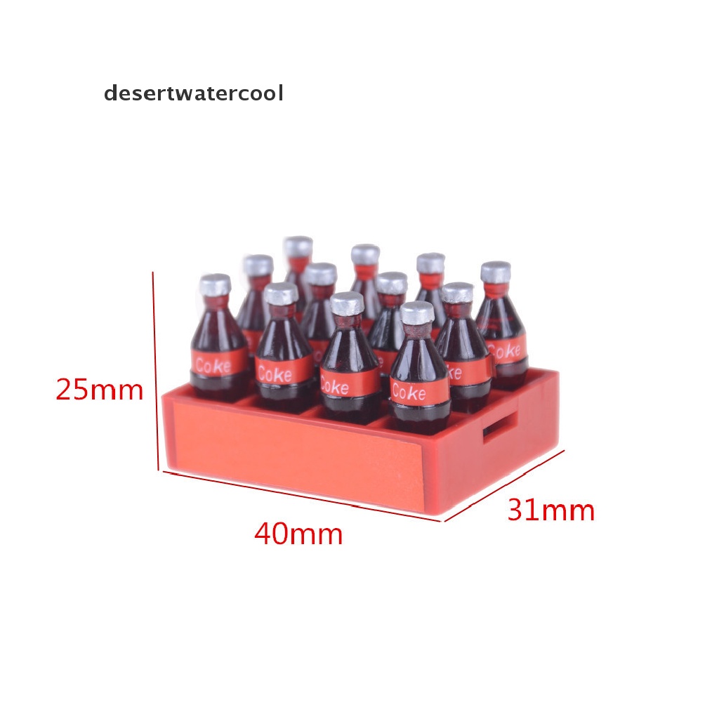 Deid 13pcs/set1: 12mini Coke Tray Model Mainan Rumah Boneka Miniatur Mainan Boneka Minuman Mainan Martijn