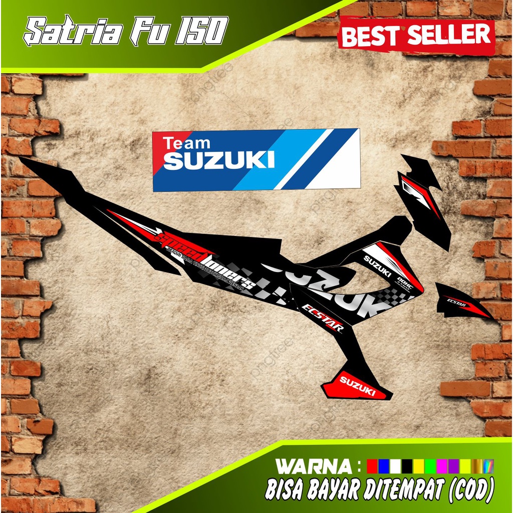 STRIPING VARIASI MOTOR SUZUKI SATRIA FU FL SIMPEL 2013-2015
