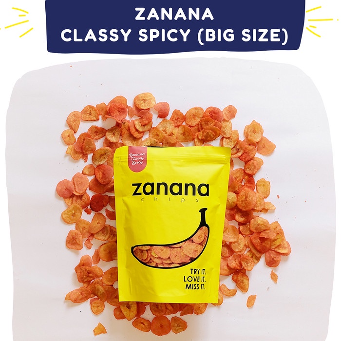 

✨NEW✨ -Keripik Pisang Zanana Classy Spicy (BIG SIZE, LIMITED STOCK)- 1.1.23