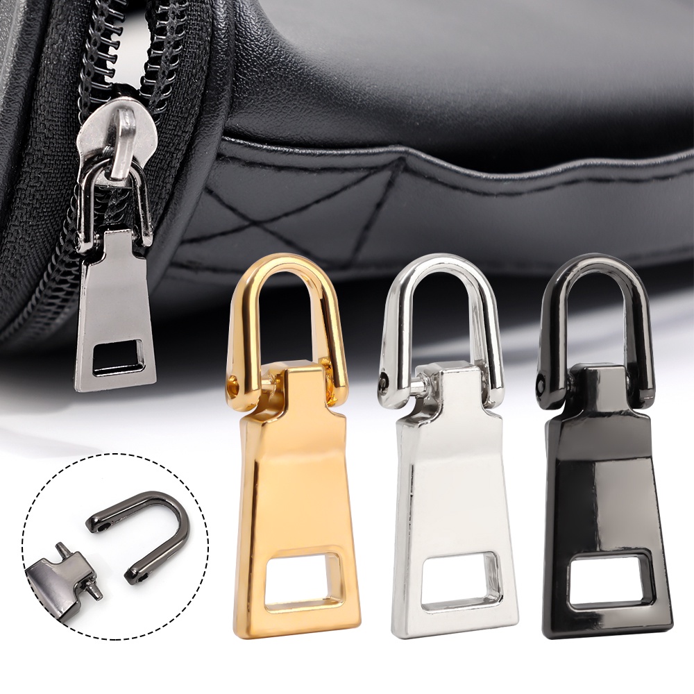 [Unggulan] Logam Pengganti Fashon Liontin Untuk Bagian Ritsleting Perbaikan Ritsleting Untuk Pakaian Zip Head Universal Zipper Head Puller Pakaian Jaket Diy Craft Jahit Zip Head