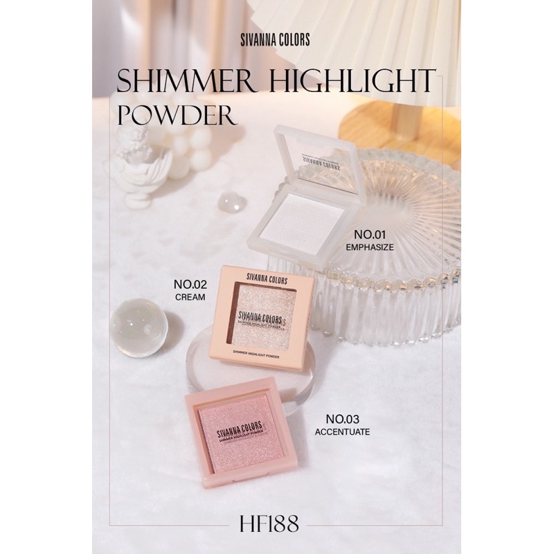 [TERMURAH] Sivanna Colors Shimmer Highlight Powder #HF188 | Highlighter | Browit.id