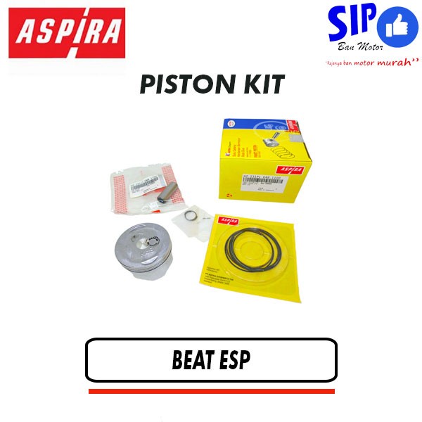 Piston kit Aspira ukuran standard Original Untuk motor Beat ESP