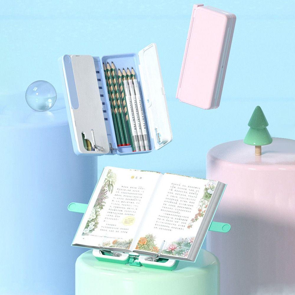 Rak Buku Baca Nanas Untuk Kantor Sekolah Portable Foldable Reading Stand