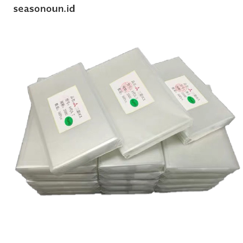 Seasonoun 10PCS 250UM OCA Lem Perekat Bening Optik Ponsel &amp; Tablet Kaca Lensa Film.
