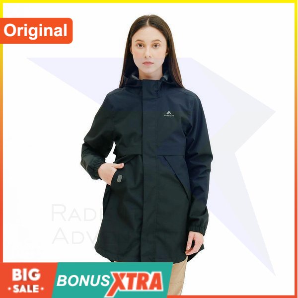 Jaket Cewek EIIIGER1989 X-CITY ROAMER PARKA 20  Jacket Hitam 91000 5919