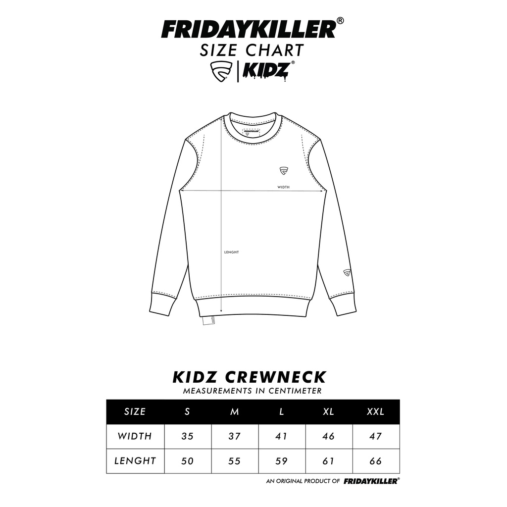 SWEATER ANAK ANAK FRIDAY KILLER | UNIVER KIDS CREWNECK