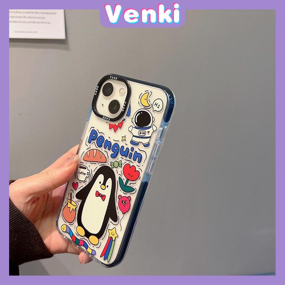 Case iPhone 11 Thicken Soft Silicone Big Hole Case Cute Cartoon Penguin Camera Protection Shockproof Back Cover Compatible for iPhone 14 13 12 11 Pro Max 7 8 Plus X XR XS