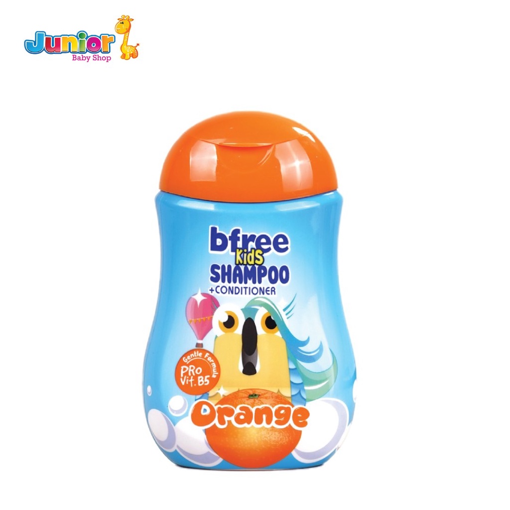 B-FREE Kids Shampoo 200ml + Conditioner, Vitamin B5 dengan Aroma Buah-Buahan