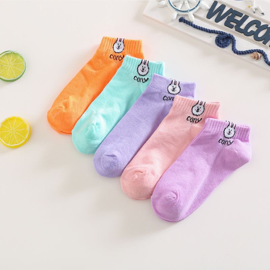 TK Kaos Kaki Pendek Dewasa Kaos Kaki Karakter Rabbit Pendek Kaos Kaki Semata Kaki Motif Kelinci KK010