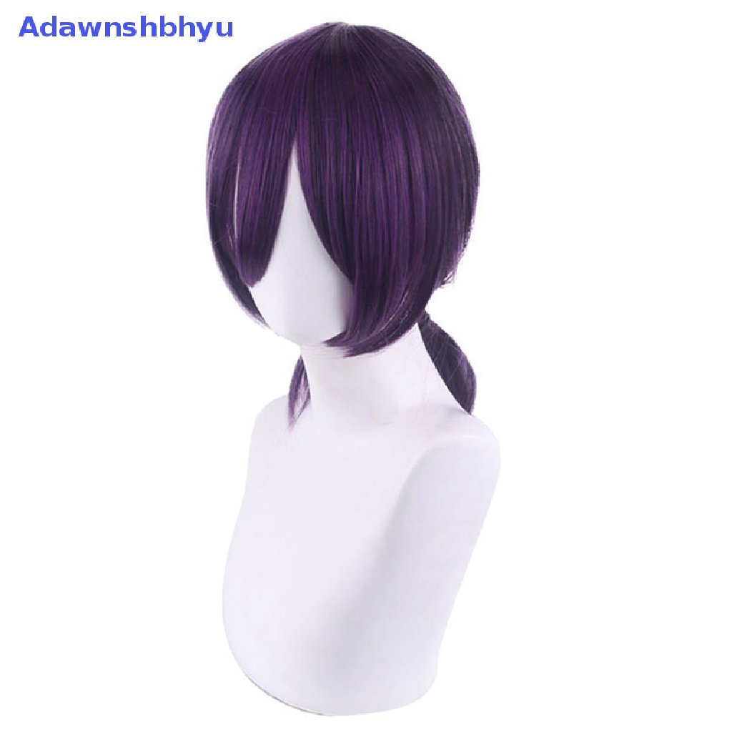 Adhyu Chain Man Reze Cosplay Wig Ungu Ponytail Rambut Sintetis Wig Cosplay Props ID