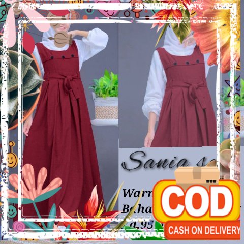 Baju Gamis Dress Wanita Cewek Dewasa Remaja Anak Muslim Busui Kekinian Modern Simple Elegan Mewah Mu