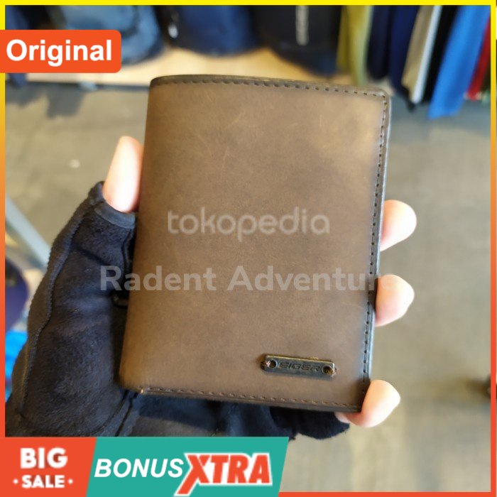 Dompet EIGER1989 FUND WALLET Brown Coklat 91000 5526 Original Cowok