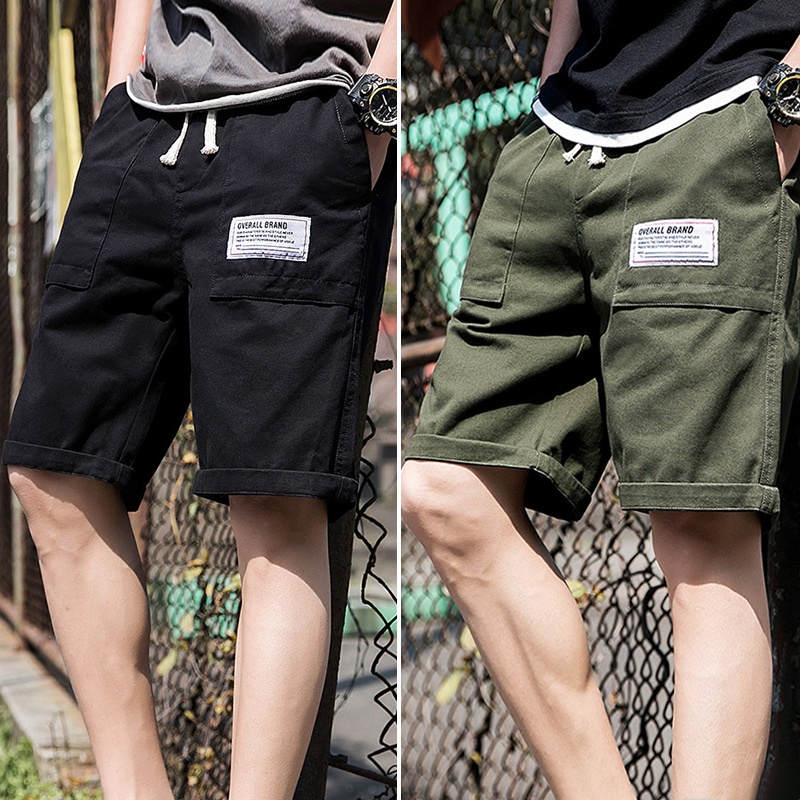 Celana Pendek Pria Sport Casual Olahraga Saku Cowok Katun Fashion Shorts K861A