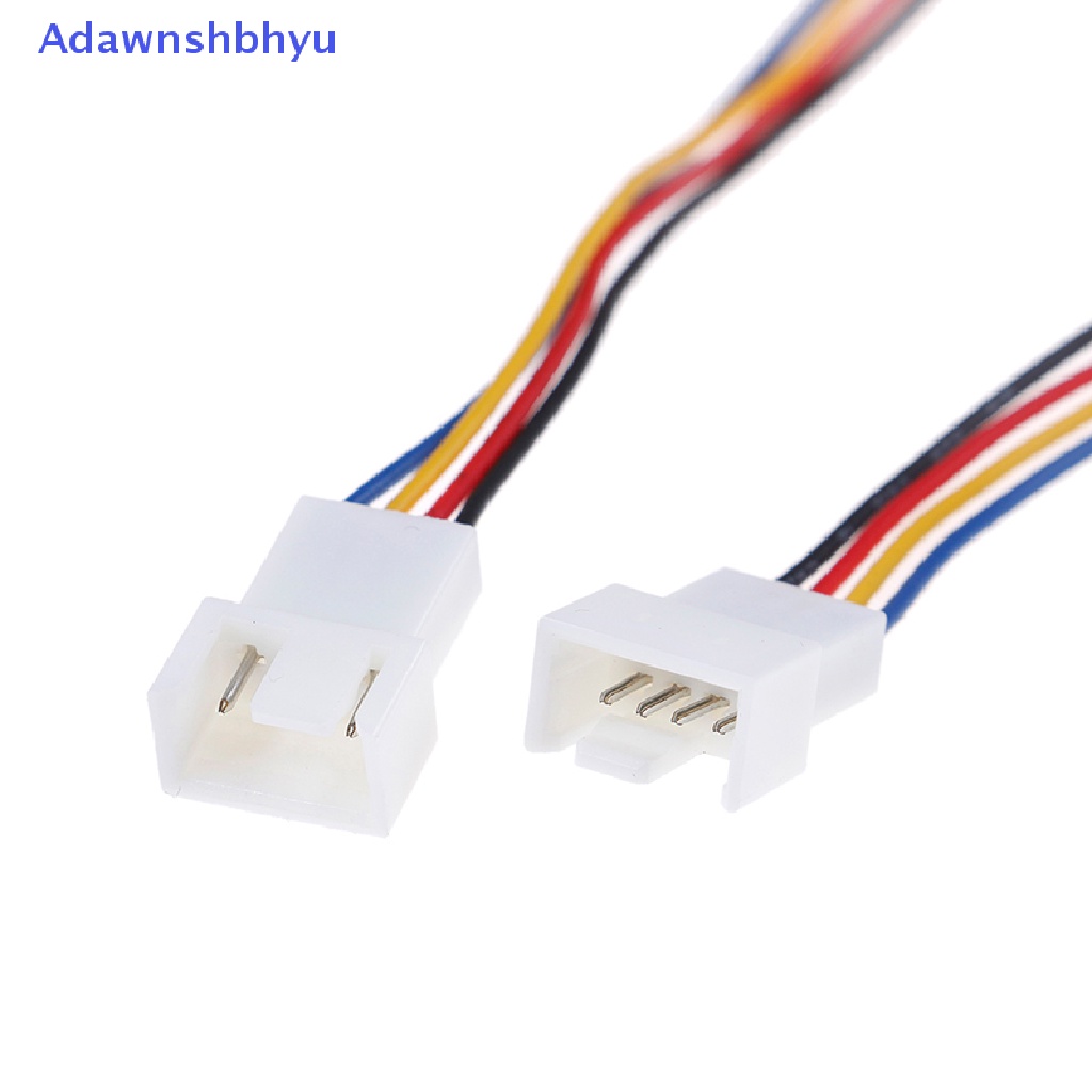 Adhyu 2Pcs Kipas Angin 4pin Kecil Universal Ke 3pin 4pin PWM connector extension cable ID