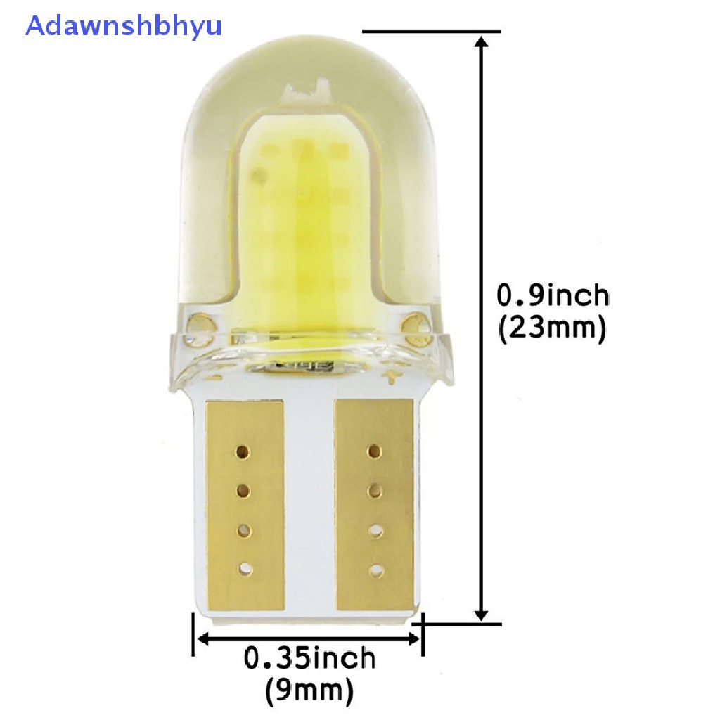 Adhyu 10PCS T10 194w5w COB Silikon Shell Lampu LED Lebar Mobil Cahaya Pintu Cahaya ID