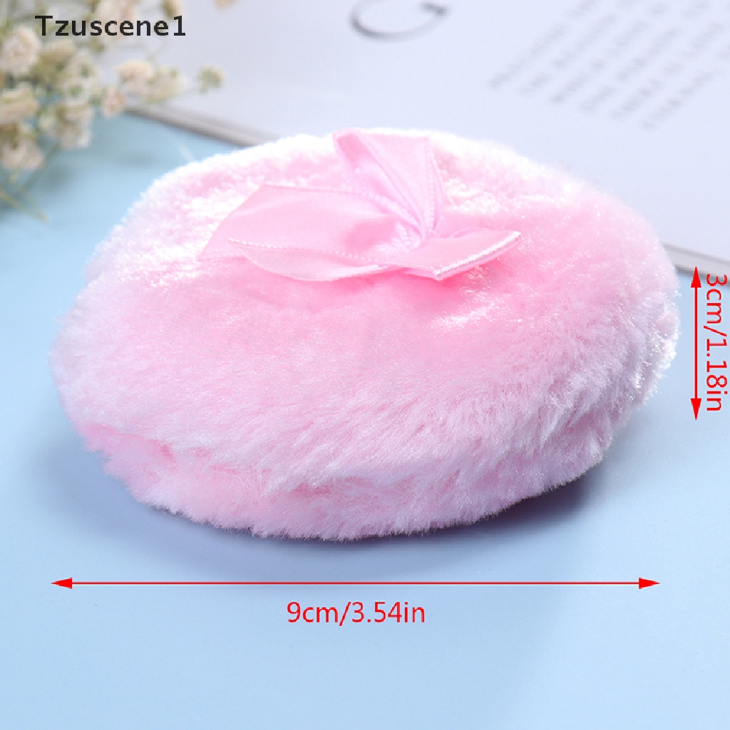 [Tzuscene1] Kosmetik Bayi Kupu-Kupu Profesional Lembut Mewah Puff Spons Talcum Alat Makeup Butik