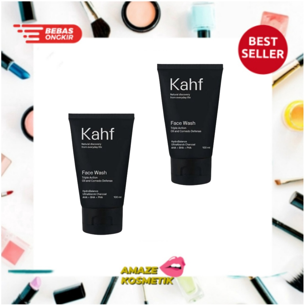 KAHF Face Wash Triple Action Oil and Comedo Defense 100ml - Amaze_Kosmetik