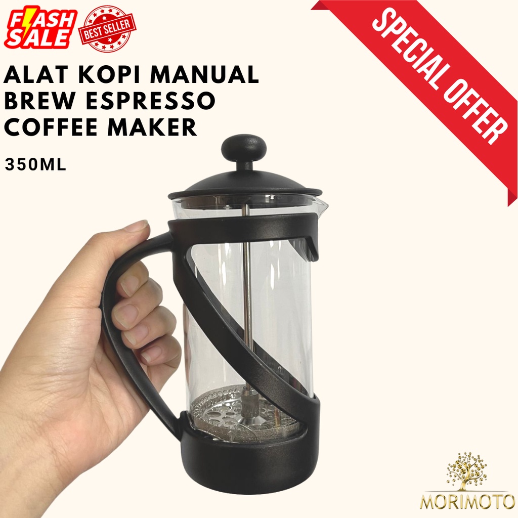 FRENCH PRESS COFFEE MAKER POT ALAT KOPI MANUAL BREW ESPRESSO COFFEE