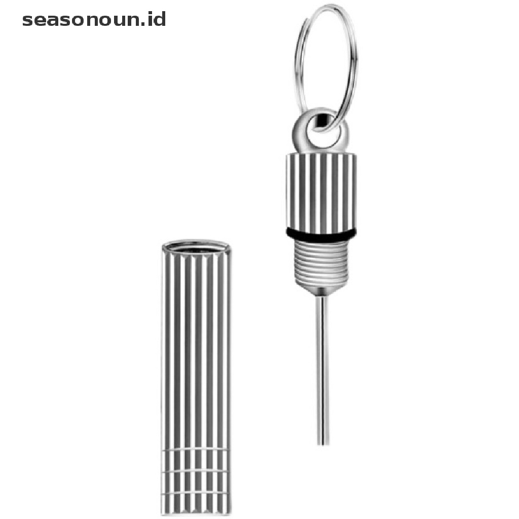 Seasonoun Portable Stainless Sim Card Tray Pin Eject Alat Pelepas Pembuka Pin Kartu.