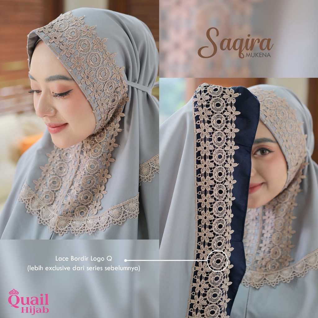 Mukena Saqira Mukena Original Quail Mukena Quail Saqira Quail Mukena Katun Quail Kualitas Butik Muke