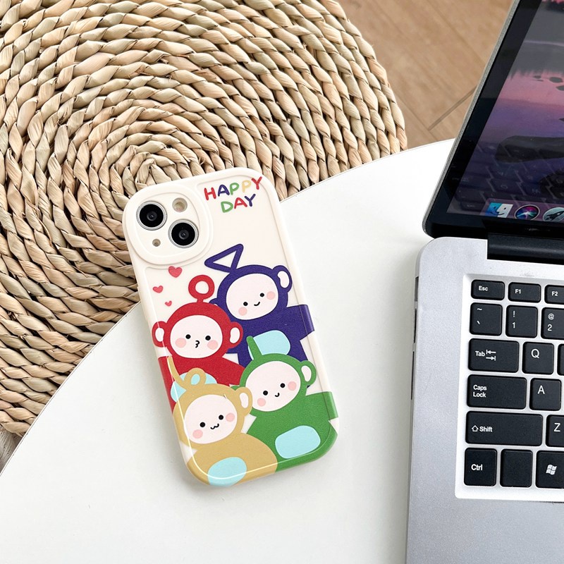 Teletubbies Soft Case hp OPPO A9 A5 A31 A53 A33 2020 A7 A5S A12 A11K F9 F11 A15S A35 A52 A92 A54 A36 A96 A83 A57 A3S A16 A1 Pro Reno3 5 6 7Z 9 happy Day