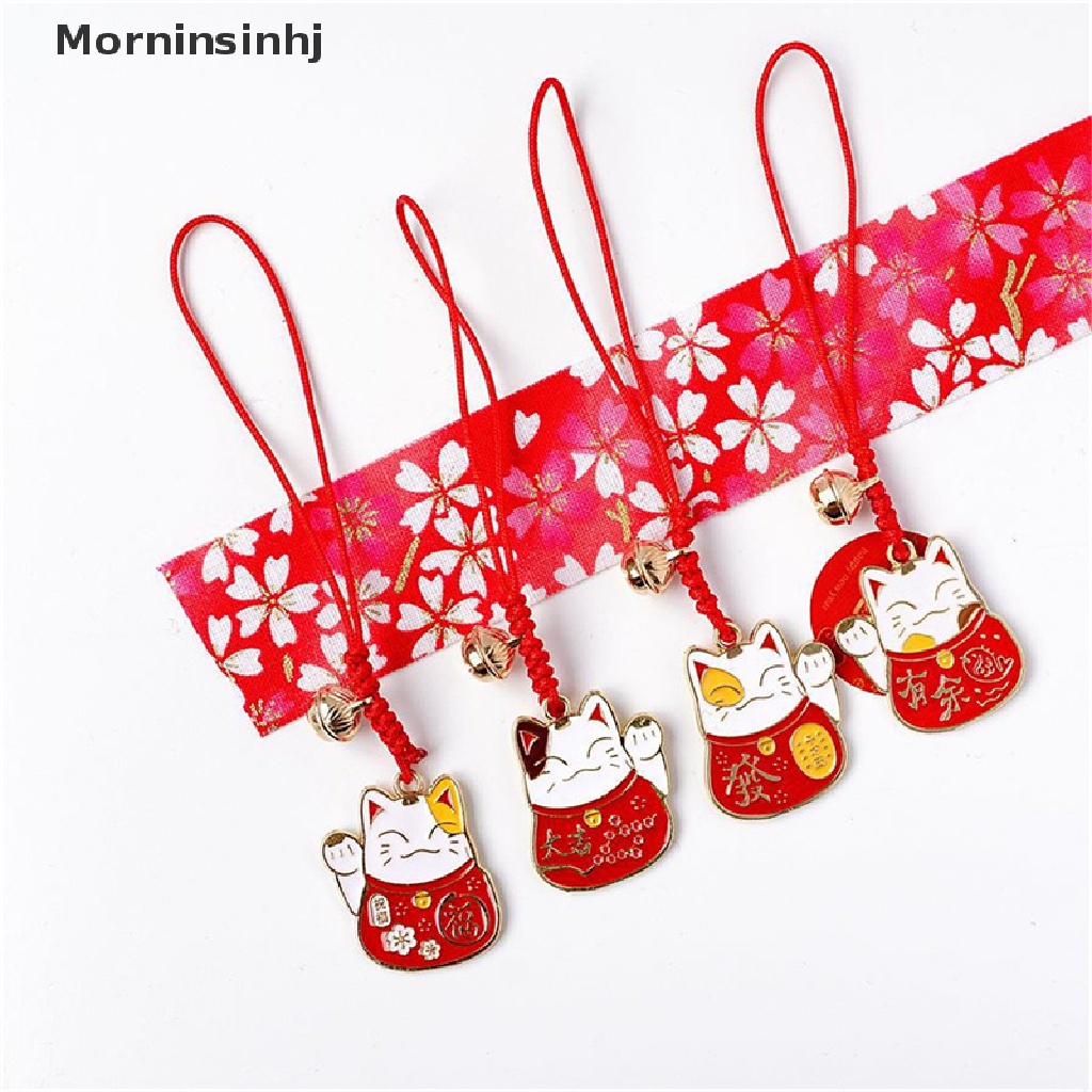 Mornin Lucu Kartun Jepang Lucky Cat Keychain Telepon Ch Mobil Tas Liontin Key Chain id