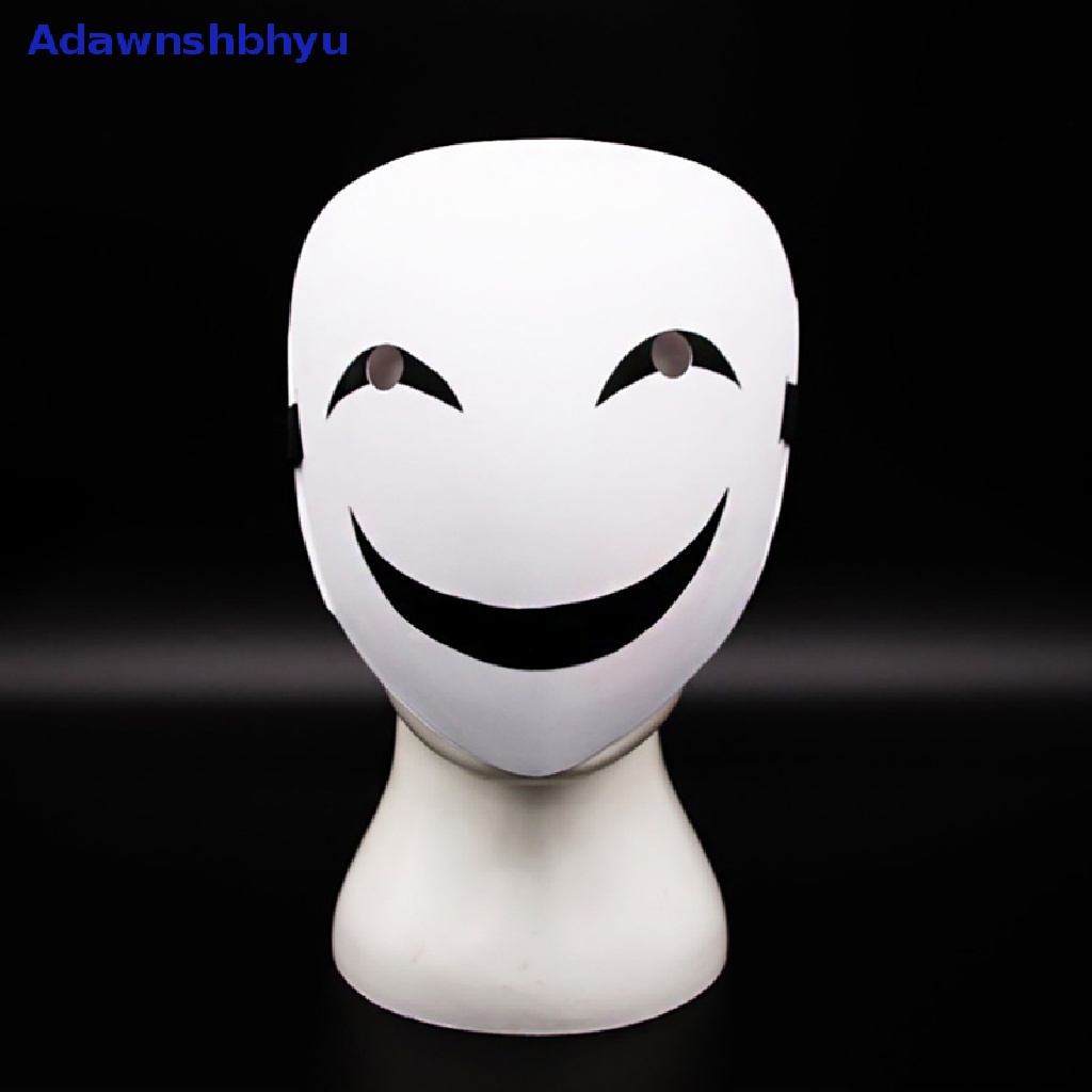 Adhyu Anime Black Bullet Hiruko White Mask Helm Cosplay Kostum Props Hadiah Halloween ID