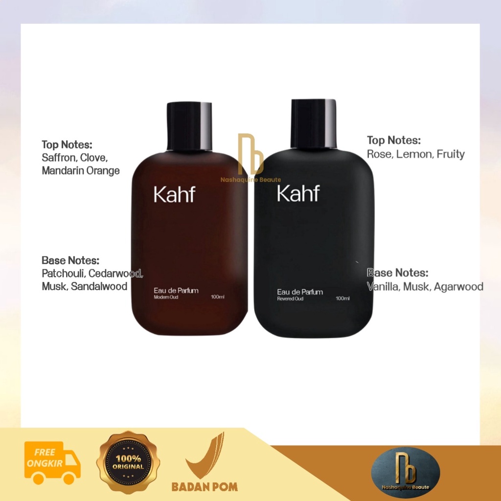 KAHF Eau De Parfum 100ml - Saffron Revered Oud Parfum Pria