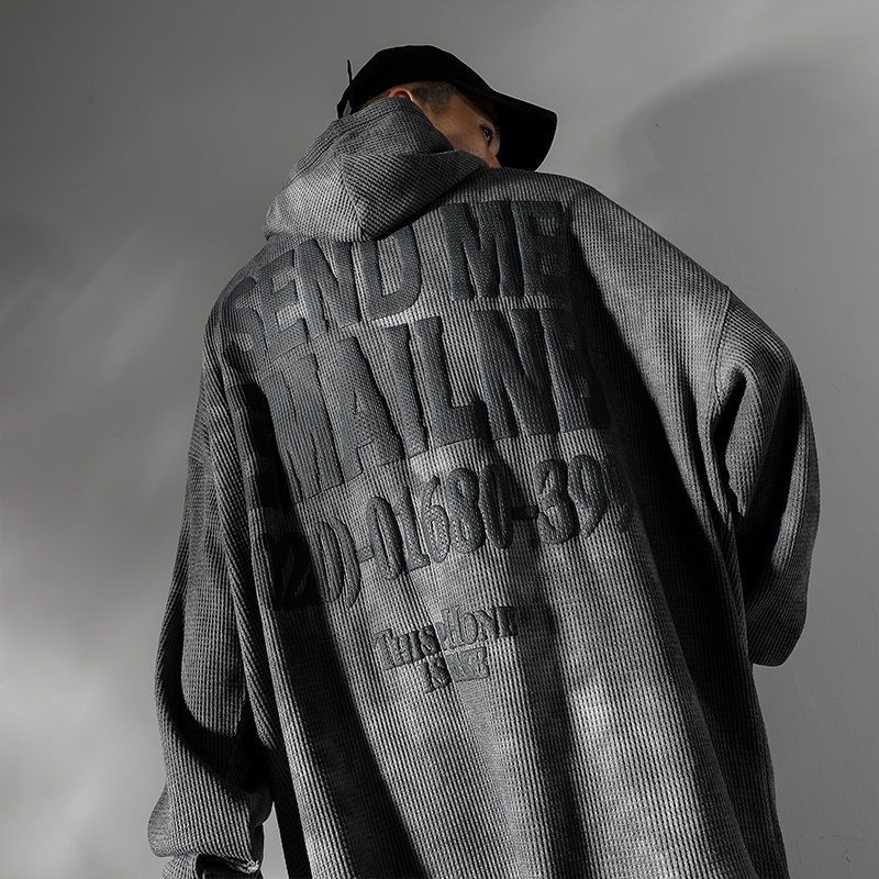 hoodie boxy oversize fillingstreet  pria hoodie hitam  pullove00