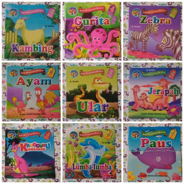 DISKON SHOPEE/ Buku Cerita Dongeng Anak Balita Binatang Hewan Fabel Murah Bergambar