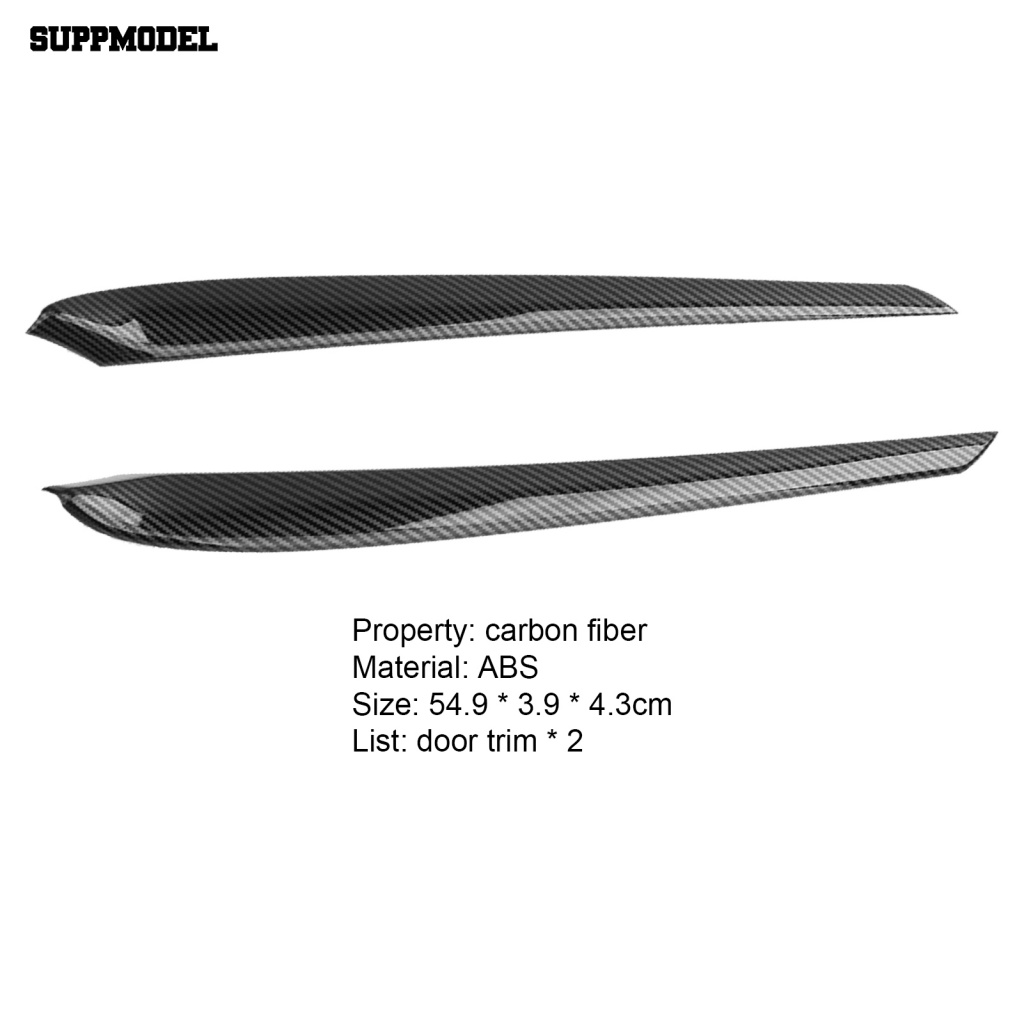 Suppmodel 2Pcs Garis Bening Penutup Panel Pintu Interior Inner Door Panel Strip Cover Hias Untuk Tesla Model3/Y 21